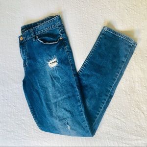 {Calvin Klein} Distressed Boyfriend Jeans
